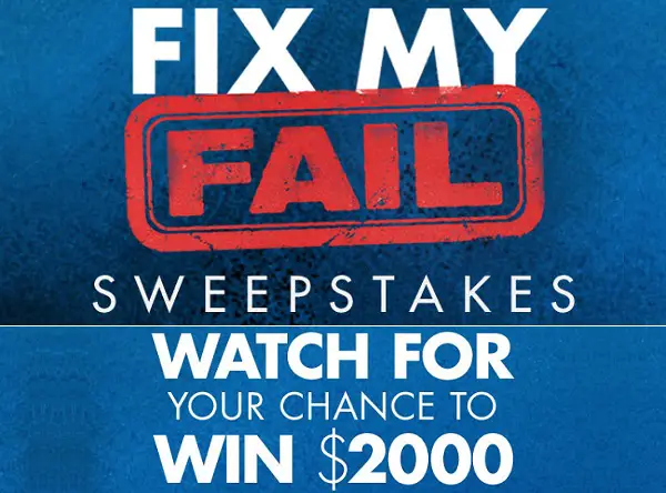 Hgtv Fix My Fail Sweepstakes Sweepstakesbible