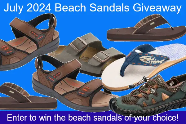 Win The July 2024 Beach Sandals Giveaway