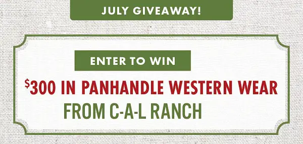 Win The Panhandle Western Wear from C-A-L Ranch Giveaway