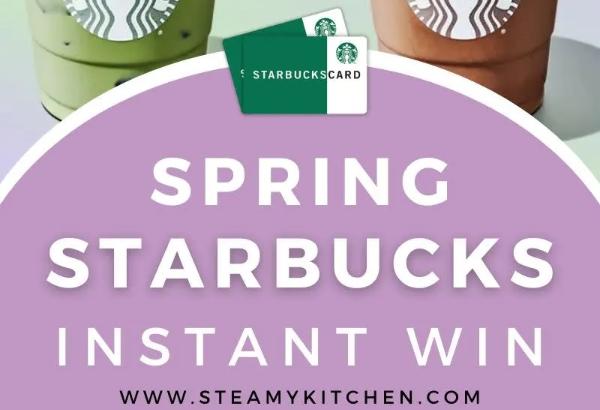 Win Spring Starbucks Gift Card Instantly