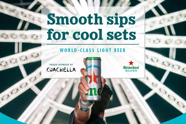 Win The Heineken® Silver Coachella 2025 Trip Sweepstakes