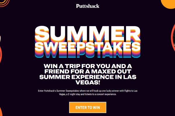 Win The PuttShack Summer Sweepstakes