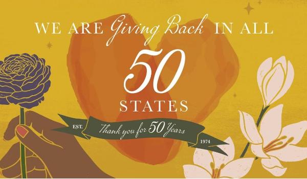 Win 50 Years, States & Ways of Giving Sweepstakes