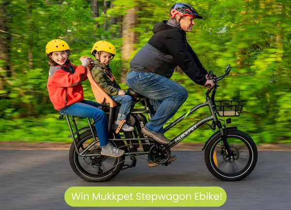 Win Mukkpet Stepwagon Ebike Giveaway