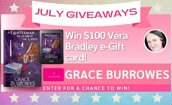 Win A $100 Vera Bradley e-Gift Card from Grace Burrowes!