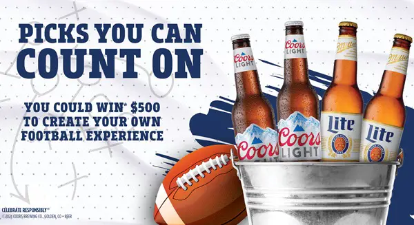 Win The Miller Lite and Coors Light Football Experience Sweepstakes