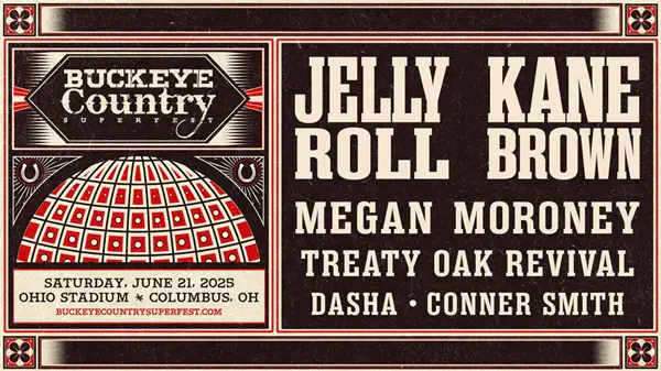 Win Floor Seats for the Buckeye Country Superfest with Jelly Roll and Kane Brown Sweepstakes