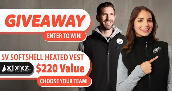 Win ActionHeat: NFL Team Heated Vest Giveaway