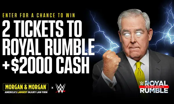 Win Morgan WWE Royal Rumble Sweepstakes