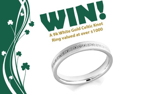 Win A 9k White Gold Celtic Knot Ring Contest