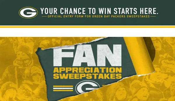 Win The 2024 Packers Fan Appreciation Sweepstakes