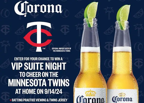 Win The Corona x Minnesota Twins VIP Night Sweepstakes