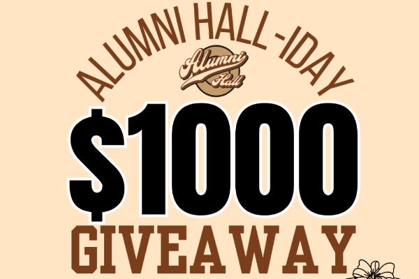 Win ALUMNI HALL-IDAY Giveaway