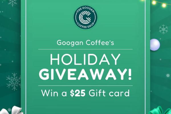 Win A $25 Googan Coffee Gift Card Holiday Giveaway