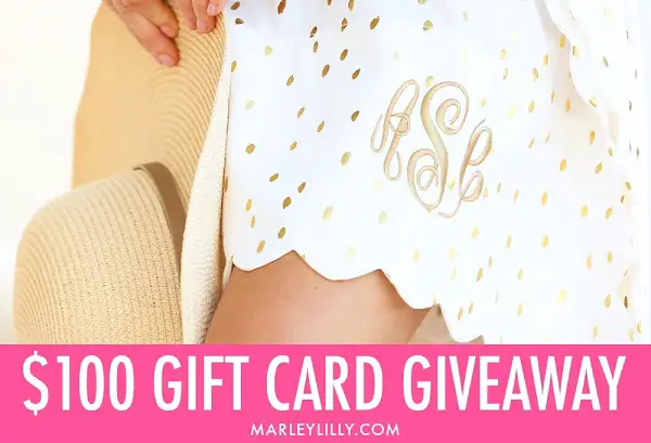 Win A Marleylilly $100 Gift Card Giveaway