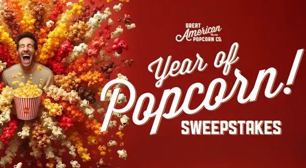 Win Great American Popcorn Co. Year of Popcorn Sweepstakes