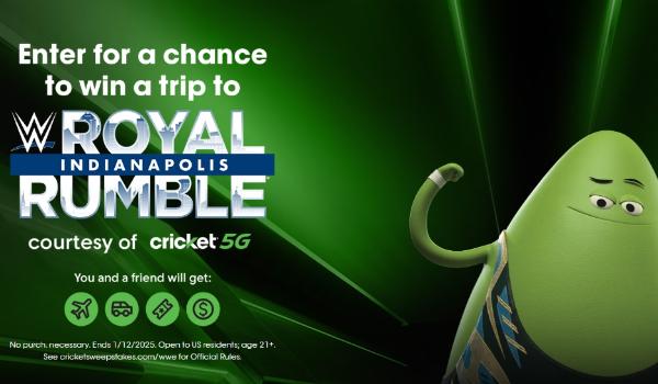 Win Cricket Wireless: 2025 Royal Rumble Flyaway Sweepstakes