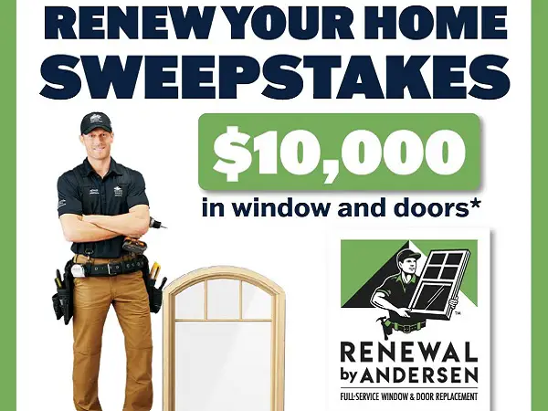 Renewal by Andersen Renew Your Home Giveaway: Win $10K in Gift Certificate & $25 Starbucks Gift Cards