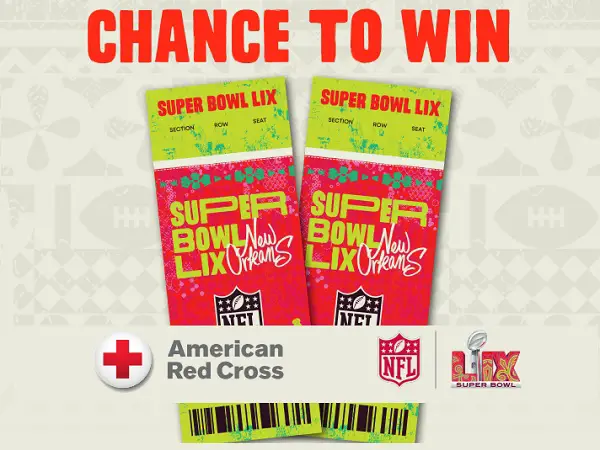 American Red Cross Super Bowl LIX Trip Giveaway