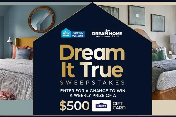 Hgtv.com Dream It True Sweepstakes 2024 (Weekly Winners)