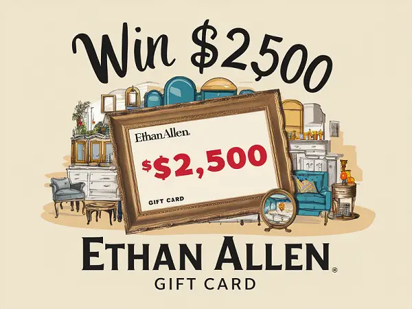 Ethan Allen $2500 Gift Card Giveaway