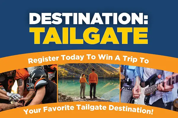 Destination Tailgate Sweepstakes: Win Free Trips! (8 Winners)