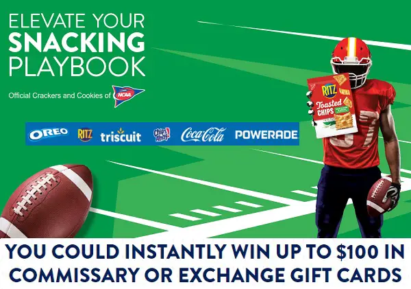 Nabisco Fall Football Instant Win Game Giveaway (64 Winners)