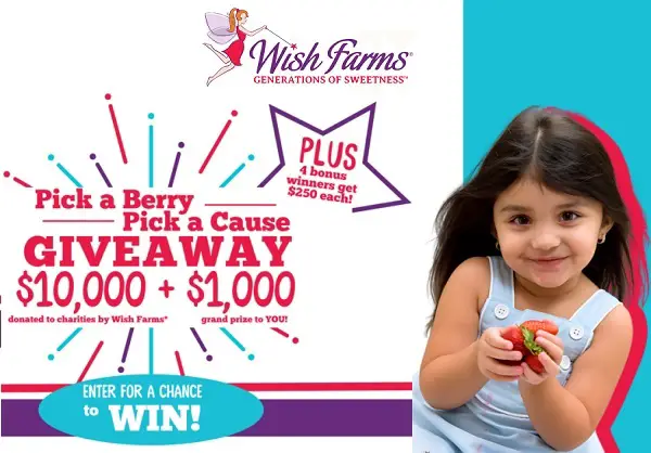 Wish Farms Free Visa Gift Card Giveaway: Win up to $1,000 (5 Winners)