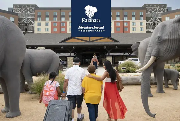 Kalahari Resort Sweepstakes: Win a Free Vacation, Adventure Park Tickets & More