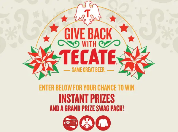 Tecate Holiday Sweepstakes: Win a Free Gift Cards! (189 Winners)