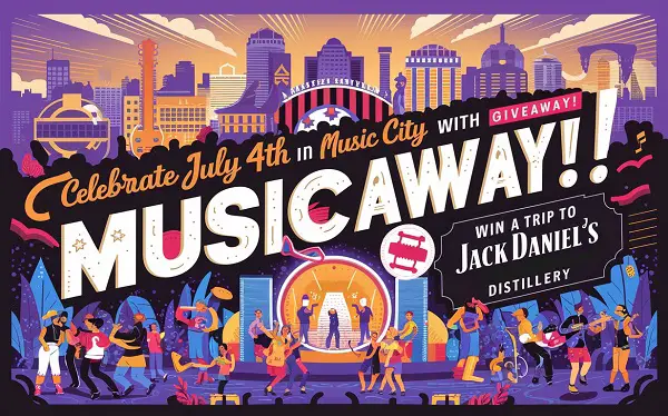 Visit Music City July 4th Jack Daniel's Giveaway: Win a Trip to Nashville