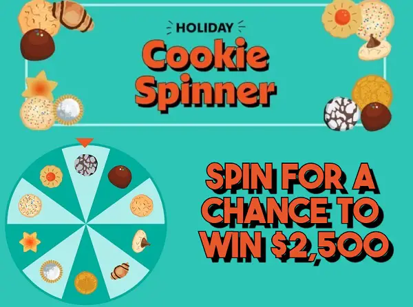 Allrecipes Holiday Cookie Spinner Sweepstakes: Win $2500 Cash