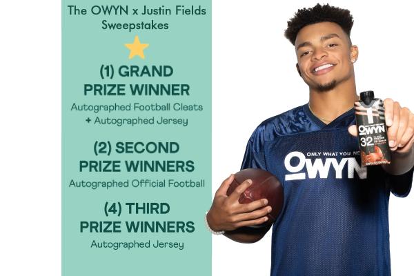 The OWYN x Justin Fields Sweepstakes