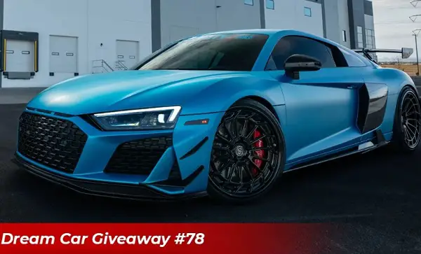 80Eighty Dream Car Giveaway: Win a Customized 2020 Audi R8 and $60000 cash!