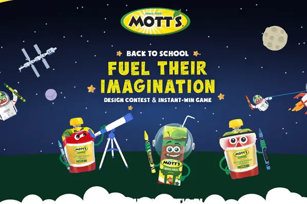 Back To School Mott’s Design Contest: Win Up to $55K Free Tuition Grant & More (4600+ Prizes)