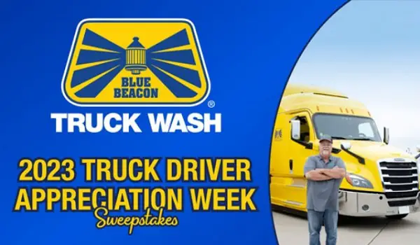 Blue Beacon Truck Driver Appreciation Sweepstakes: Win $10K Cash & Free Gift Cards