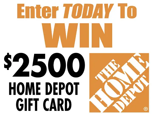 RainSoft $2500 Free Home Depot Gift Card Giveaway