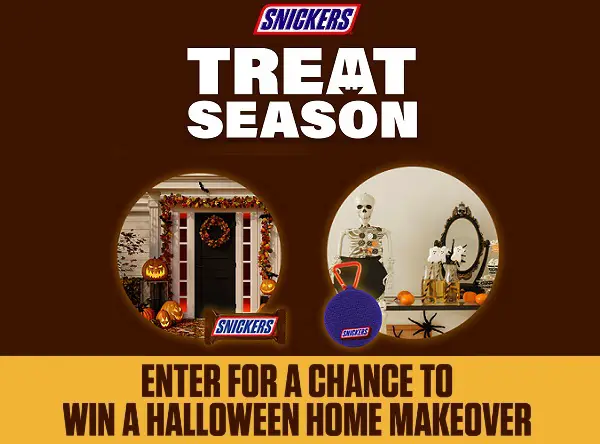 Mars Wrigley Halloween Sweepstakes: Win Halloween Home Makeover or Daily Prizes!