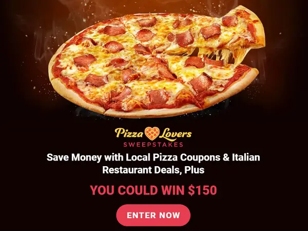 Valpak Pizza Month Giveaway: Win $150 Cash (Monthly Winners)