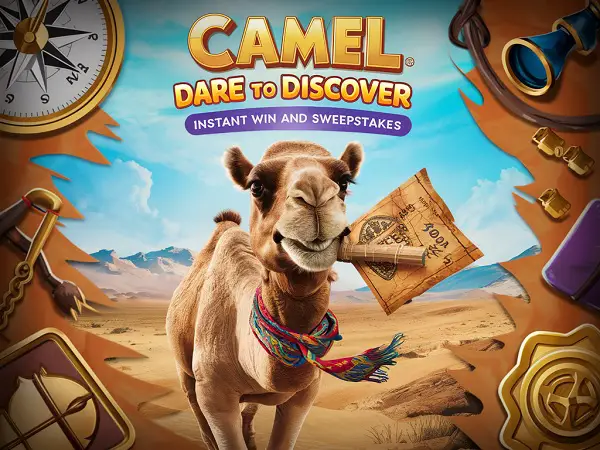Camel Dare to Discover Sweepstakes and Instant Win Game (1693 Winners)