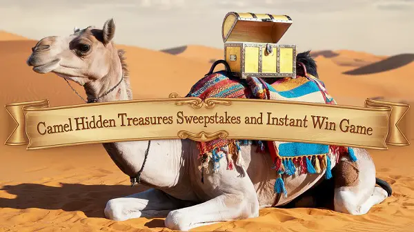 Camel Hidden Treasures Sweepstakes and Instant Win Game (1301 Winners)