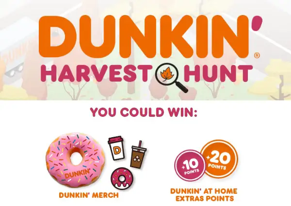 Dunkin’ Fun Sweepstakes and Instant Win Game (85000+ Prizes)