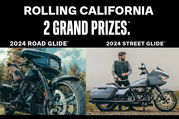 Rolling California Harley-Davidson Motorcycle Giveaway