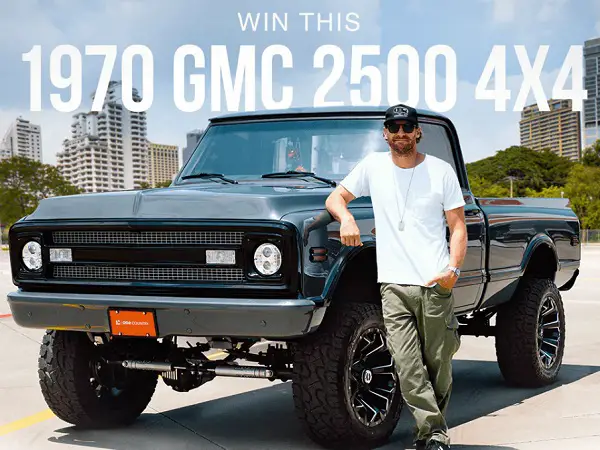 One Country GMC Truck Sweepstakes: Win a 1970 GMC 2500 4x4 Truck or $64000 Cash!