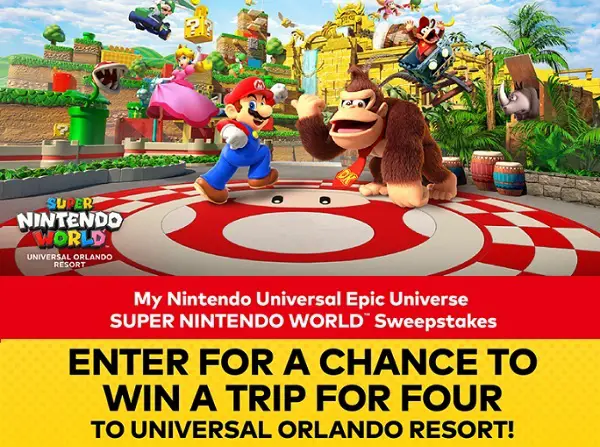 Super Nintendo Universal Orlando Resort Vacation Giveaway