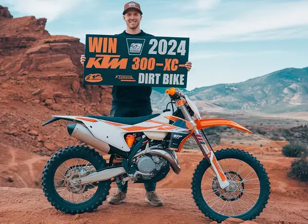 Dirt Bike Channel Autumn Giveaway 2024: Win 2024 KTM 300 XC-W Dirt Bike!