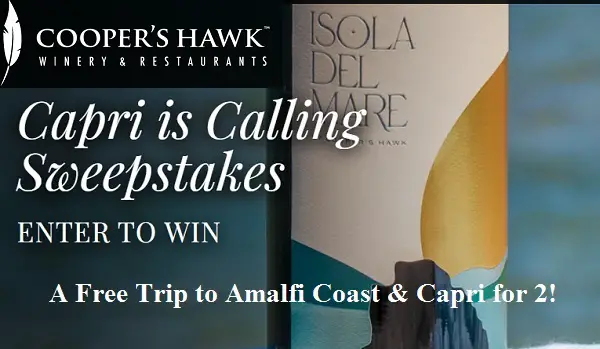 Chwinery Social Media Giveaway: Win a Free Trip to Amalfi Coast & Capri for 2!