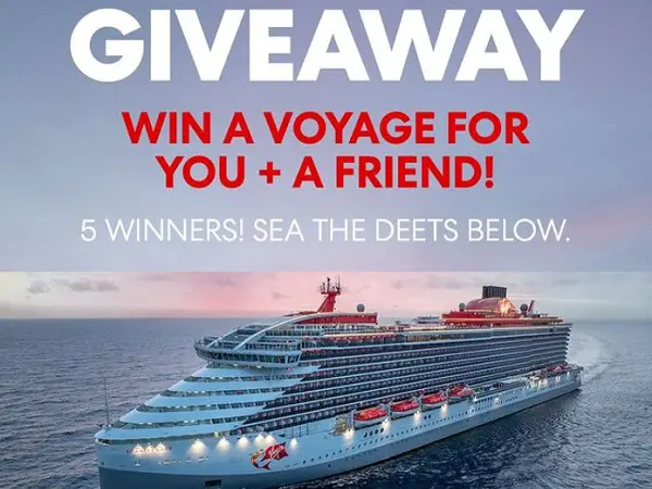 Virgin Voyages Ship Cruise Vacation Giveaway (5 Winners)