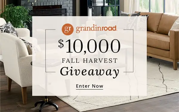 Win $10,000 in Free Grandin Road Gift Cards (4 Winners)