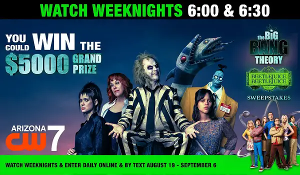 The Big Bang Theory Weeknights Beetlejuice Movie Giveaway: Win a $5K Amex Gift Card or